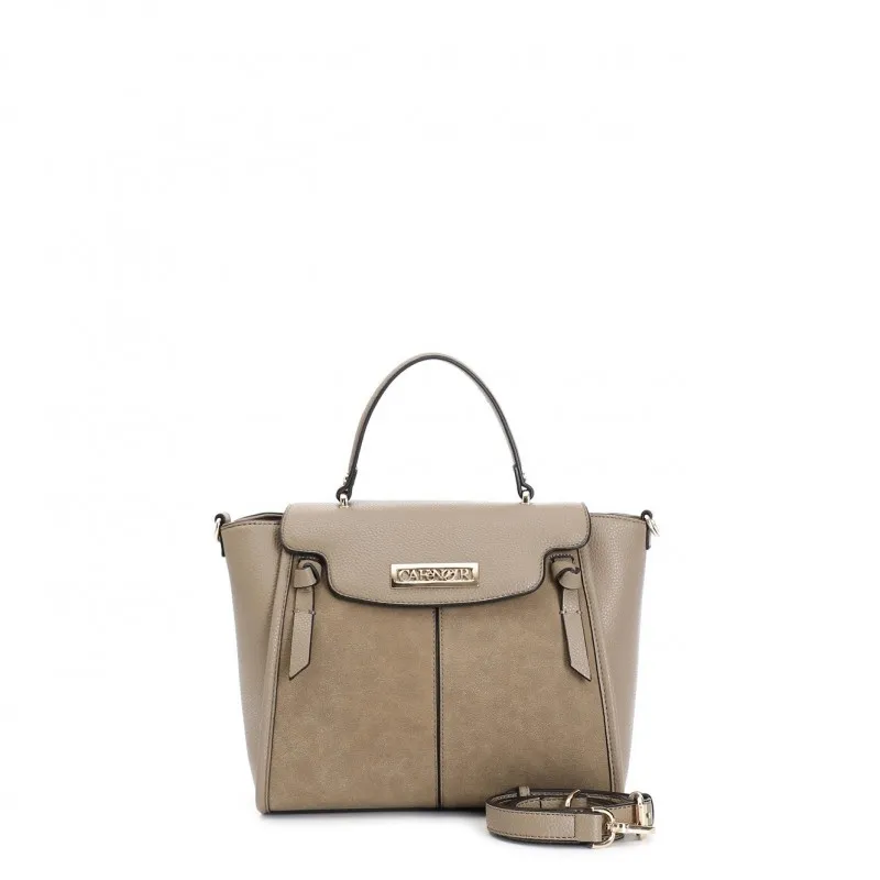 Cafe Noir BORSA A MANO CON PATTINA  IN MATERIALE GRANOSO ED EFFETTO SUEDE  SUL DAVANTI, TA - C3YA0703